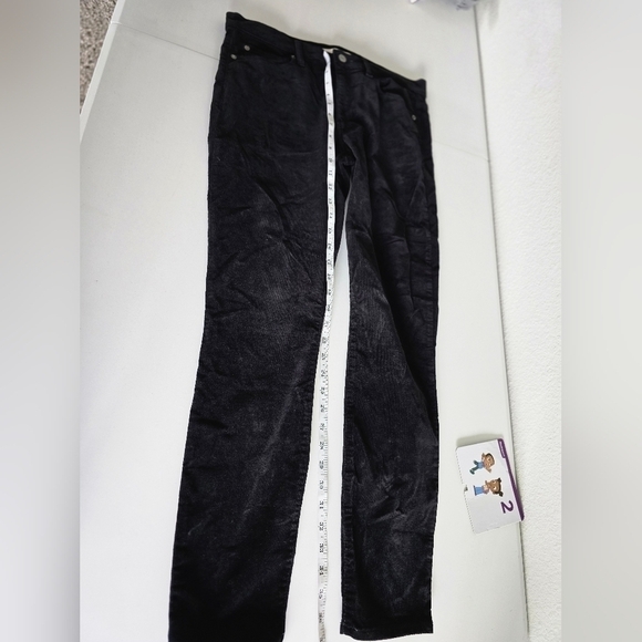 Gap Courdouy Pants Women's Black True Skinny Mid Rise Stretchy 32x29 - Picture 6 of 12